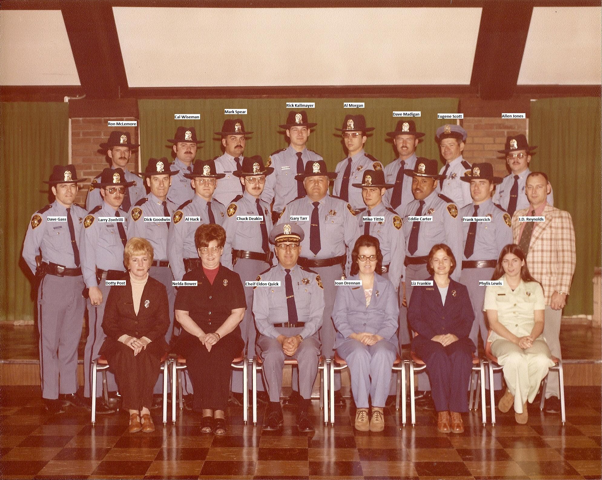 1977 Dept Photo Names Added