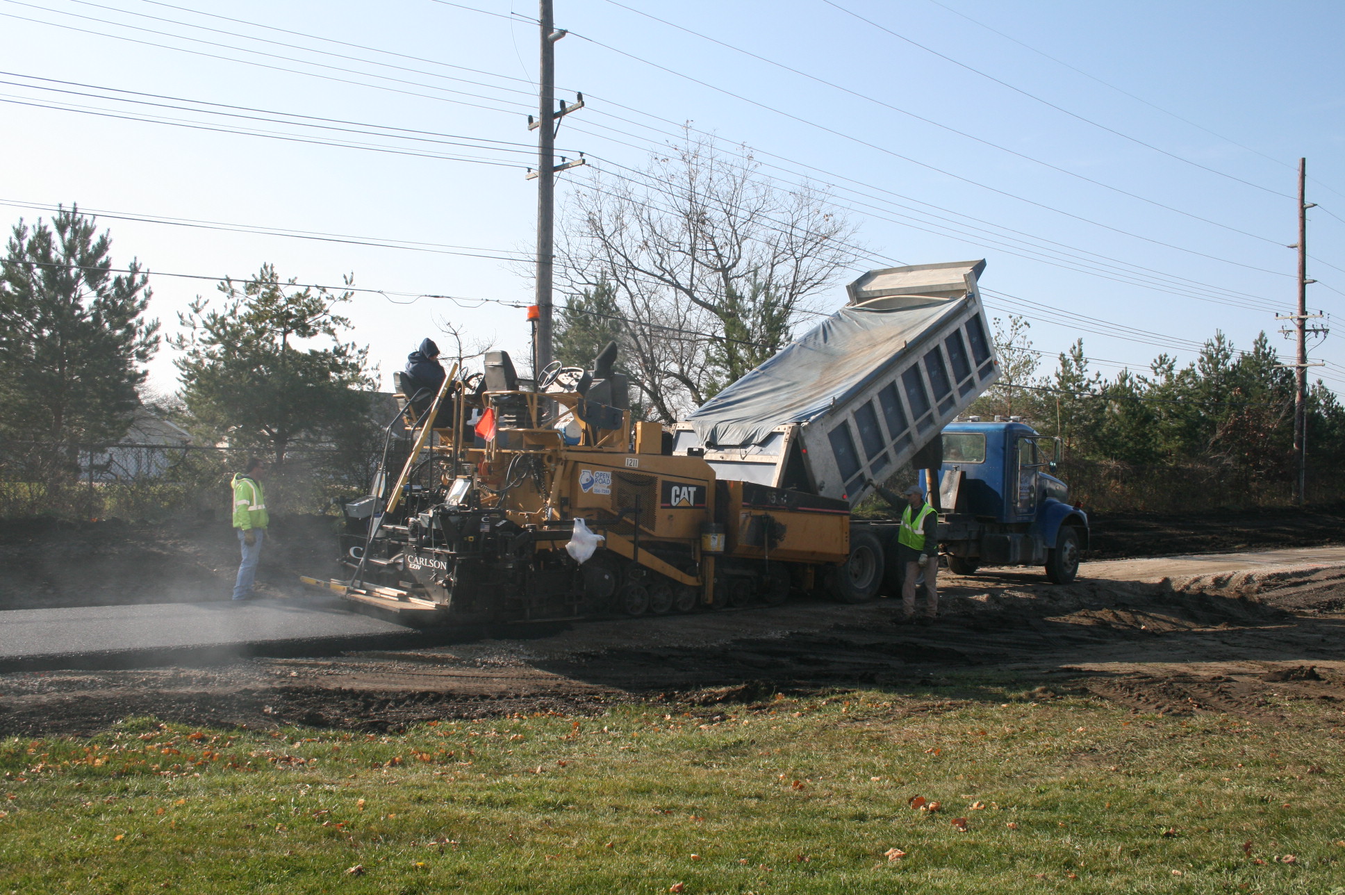 Bike Path Asphalt Installation