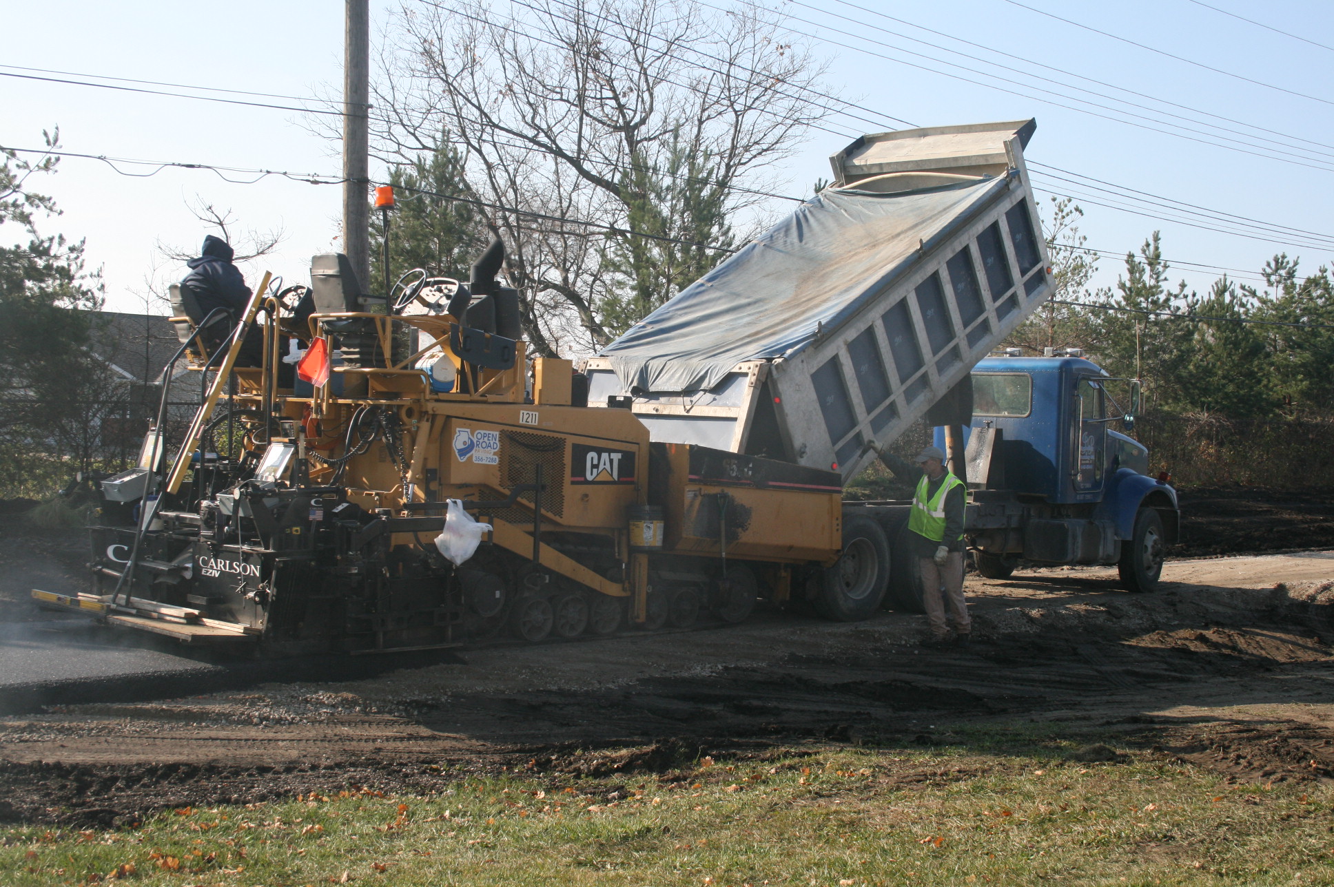 Bike Path Asphalt Installation