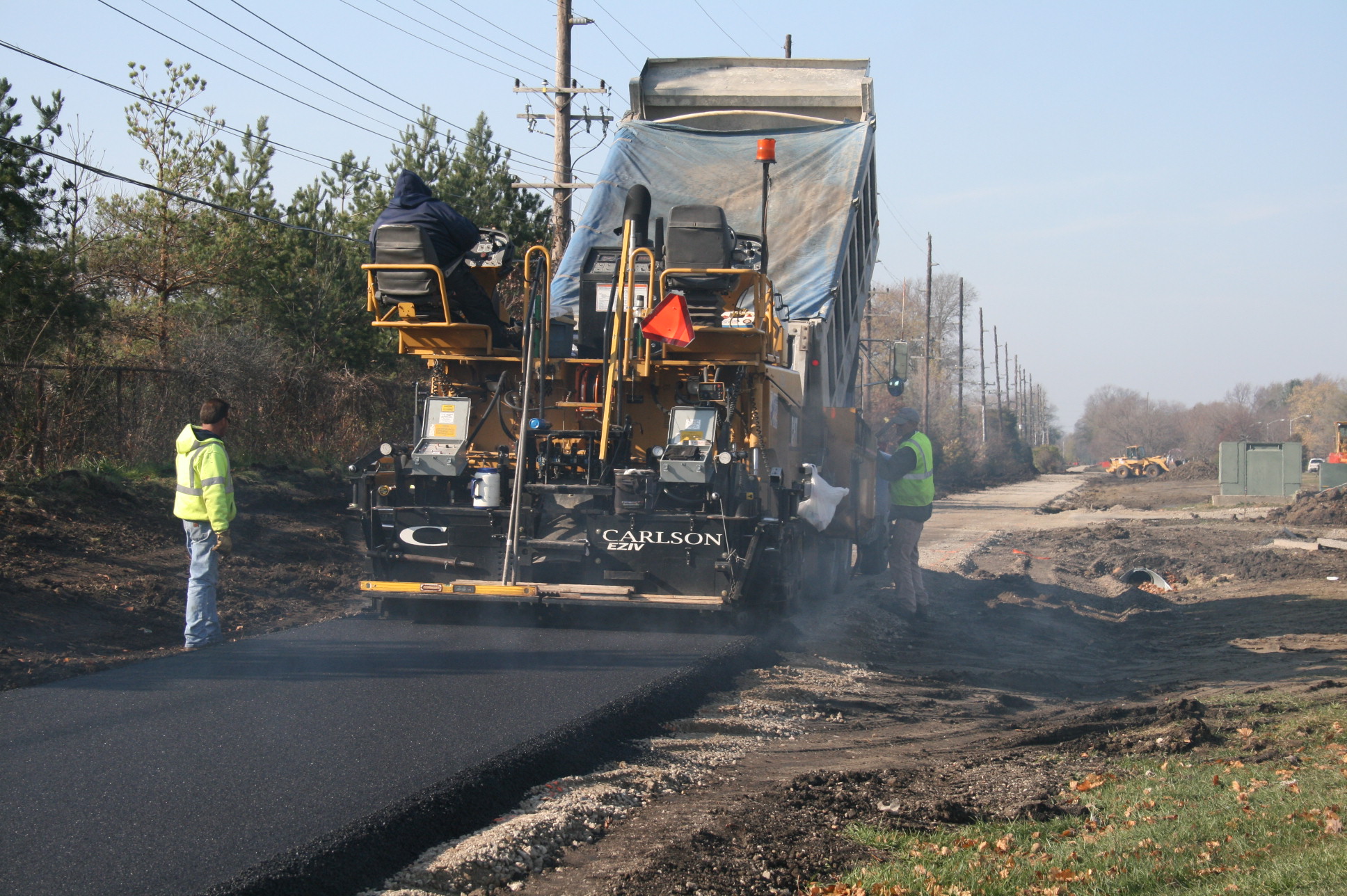 Bike Path Asphalt Installation